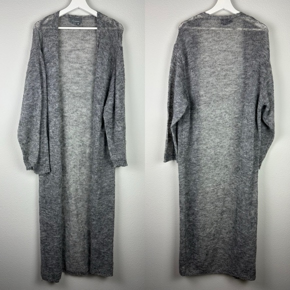 ANTHROPOLOGIE Lightweight Gray Duster Cardigan - Picture 4 of 7